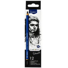 Олівець вугільний Chroma 8040, medium, Marco, 8040M-12CB