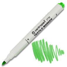 Маркер Textile, 2 мм, жовто-зелений, Centropen, 2739/15
