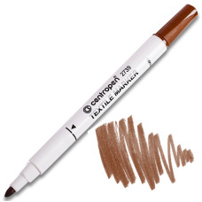 Маркер Textile, 2 мм, коричневий, Centropen, 2739/07