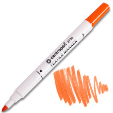 Маркер Textile, 2 мм, оранжевий, Centropen, 2739/06