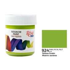 Фарба гуашева, Жовто-зелена, 40мл, ROSA Studio, 323924