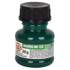 Туш для креслення, 20г, зелена, Koh-i-Noor, 1417008