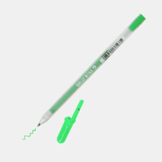 Ручка гелева MOONLIGHT Gelly Roll, Зелений флуор., Sakura, XPGB#427