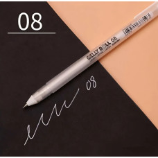 Ручка гелева Gelly Roll Basic, Біла 08 MEDIUM (0.4мм), Sakura, XPGB#50