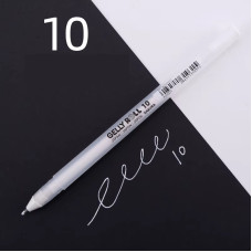 Ручка гелева Gelly Roll Basic, Біла 10 BOLD (0.5мм), Sakura, XPGB10#50