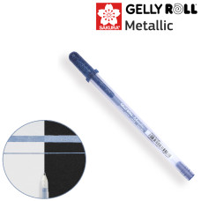 Ручка гелева, METALLIC, Синьо-чорний, Sakura, XPGB-M#543