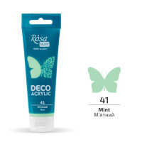Акрил для декору, М'ятний, мат, 75 мл, ROSA Talent, 322241