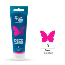 Акрил для декору, Рожевий, мат, 75 мл, ROSA Talent, 322209