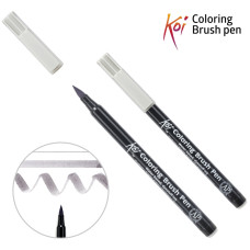 Маркер-пензель акварельний KOI, Сірий теплий світлий, Sakura, XBR#145