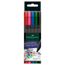 Набір лайнерів Grip Finepen Basic, 0.4 мм, 5 кол, Faber-Castell, 151604