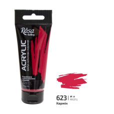 Фарба акрилова, Кармінова, 60мл, ROSA Gallery, 3241623