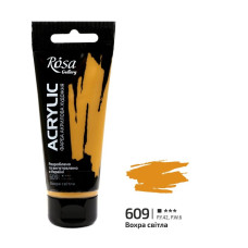 Фарба акрилова, Вохра світла, 60мл, ROSA Gallery, 3241609