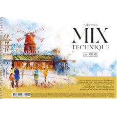 Альбом для змішаних технік, А4, 20арк., 240г/м2,  MUSE, PB-SC-020-309