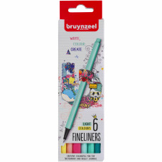 Набір лайнерів FINELINER Light, 6 кол, Bruynzeel, 60241306