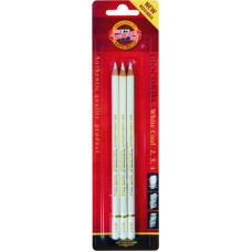 Олівець художній Gioconda, вугілля біле, набір 3 шт, Koh-i-Noor, 8812003002BL