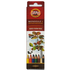 Набір акварельних олівців Mondeluz, 6 кол, Koh-i-Noor, 3715