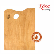 Палітра дерев'яна, прямокутна, промаслена, 38,5х28,5см, ROSA Gallery, GPT50083046