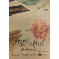 Склейка для акварелі STAR T А5, 240г/м2, 20л, SMILTAINIS, 5AS-20(240)