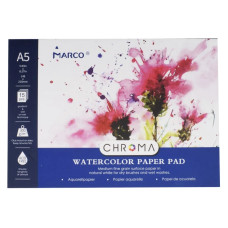 Альбом для акварелі Chroma, А5, 300г/м2, 15л, Marco 1071B-15CBP
