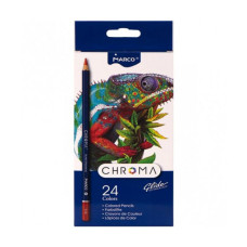 Набір кольорових олівців Chroma, 24 кол, картон, Marco 8010-24CB