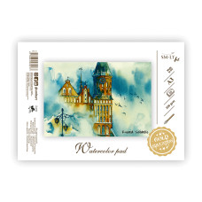 Склейка для акварелі Gold А3, 200г/м2, 10л, SMILTAINIS, 3AS-10