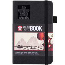 Блокнот Sakura Sketch, 9*14см, 140 г/м2, 80 л, кремово-білий, Sakura, 94140001