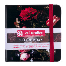 Блокнот для графіки Talens Art Creation, 12х12 см, 140г/м2, 80л, Натюрморт з квітами, Royal Talens, 9314254M