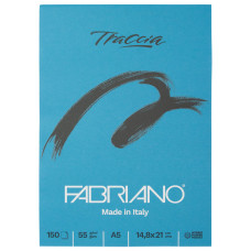 Блок паперу для графіки та каліграфії TRACCIA А5, 55г/м2, 150 л, Fabriano, 19100666