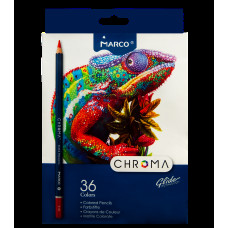 Набір кольорових олівців Chroma, 36 кол, картон, Marco, 8010-36CB