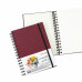 Блокнот для акварелі на спіралі, А5, 200г/м2, 32 л, папір білий, Бордо, ROSA Studio, 16920552