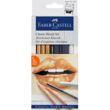 Набір для скетчів Classic, 6 предметів, Faber-Castell, 114004