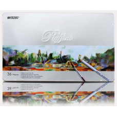 Набір акварельних олівців Raffine, 36 кол, метал. пенал, Marco, 7120-36TN