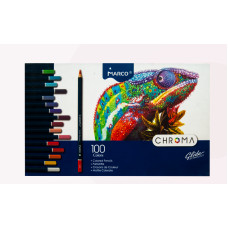 Набір кольорових олівців Chroma, 100 кол, картон, Marco, 8010-100CB