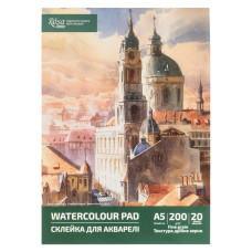 Склейка для акварелі, А5, 200г/м2, 20л, ROSA Studio, 39820005