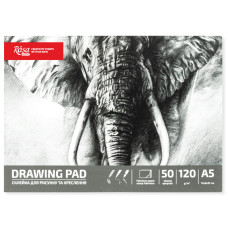 Склейка для рисунку, Слон, А5, 120г/м2, 50л, ROSA Studio, 3984015
