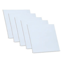 Картон грунтований, 10*10 см, (набір 5 шт), 3 мм, акрил, ROSA Studio, GPA1801010