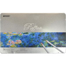 Набір кольорових олівців Raffine, 36 кол, метал. пенал, Marco, 7100-36TN