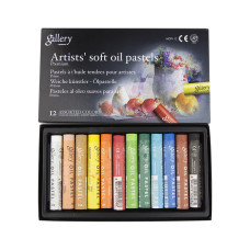 Набір олійної пастелі, м'яка проф, 12кол., MOPV-12, MUNGYO, 94100687