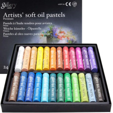 Набір олійної пастелі, м'яка проф, 24кол, MOPV-24, MUNGYO, 94100688
