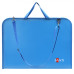 Папка-портфель А3, для паперу, з тканин. ручками, синя, пластик, Santi, 492283