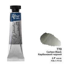 Фарба акварельна, Карбоновий чорний, туба, 10мл, ROSA Gallery, 3211770