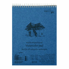 Альбом для акварелі на спіралі AUTHENTIC, A5, 280г/м2, 20л, SMILTAINIS, 5AB-20TS