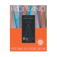 Склейка для акварелі Watercolor 22,9*30,5см, 200г/м2, 20л, HP, 25% бавовна, дріб зерно, Fabriano, 19202002