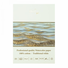 Склейка для акварелі PRO CREATE А4, 300г/м2, 10л, 100% бавовна, SMILTAINIS, AS-10(300)/PRO