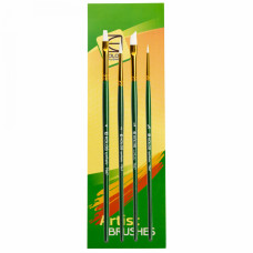 Набір пензлів 7067, синтетика круг/плос/кут, 2/1/1шт, KOLOS, 4270674