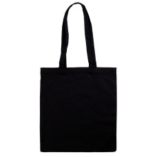 Сумка-шопер 38х42см, ручка 70см, чорна, бавовна 200 г/м2, ROSA Talent, 2909531