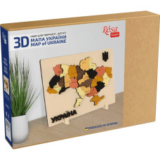 Набір-картина 3D, Мапа України, кольори металіки, МДФ, 24,5х18,5см, ROSA TALENT, N0003522 Набір-картина 3D, Мапа України, кольори металіки, МДФ, 24,5х18,5см, ROSA TALENT, N0003522