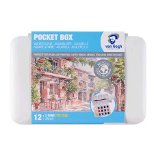 Набір акварельних фарб, VAN GOGH, Pocket box, 15 кювет, Royal Talens, 20808632
