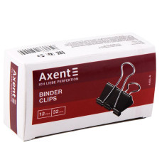 Набір біндерів 12 шт, 32мм, чорні, Axent, 4403-A