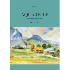 Папір для акварелі, в папці, A3+, 20арк, 300г/м2, MUSE, PD-A3-073